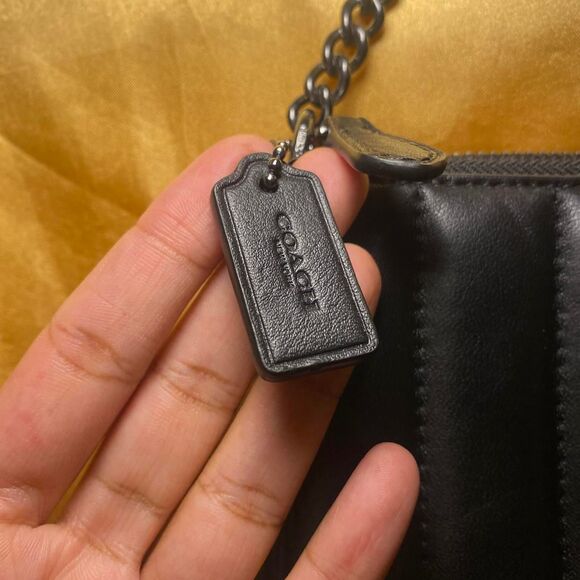 Coach Nolita 19 Quilted Black Leather Shoulder Bag w/ Gunmetal Hardware - Picture 3 of 8